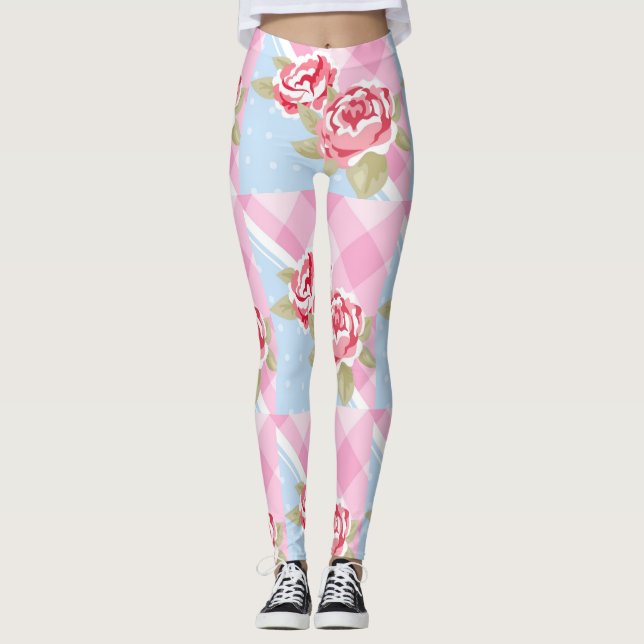 Leggings Hermosa Flora Rosa (Anverso)