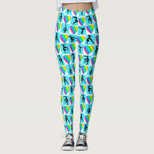 LEGGINGS HERMOSA GIMNASTICA AZUL CHICAS LEGGINING
