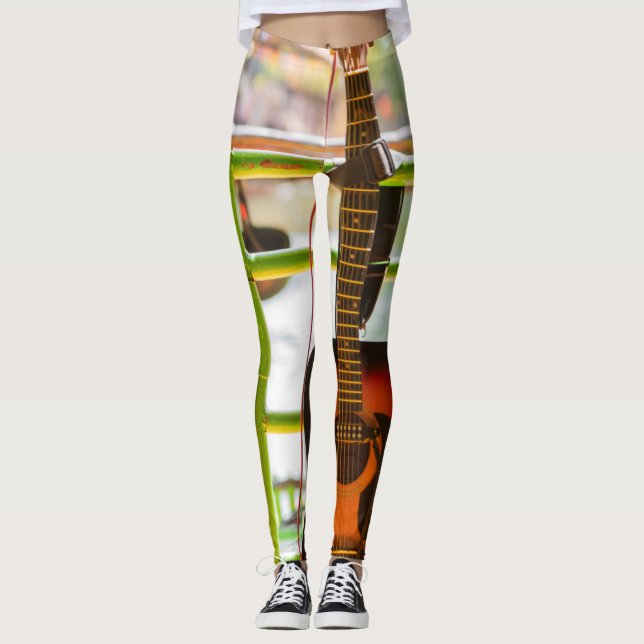 Leggings Hermosa guitarra acústica (Anverso)