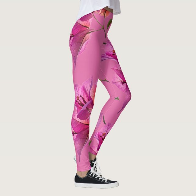 Leggings Hermosa Kagoj Phool Flor de Papel Botánica Flora (Derecha)