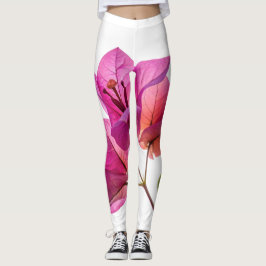Leggings Hermosa Kagoj Phool Flor de Papel Botánica Flora