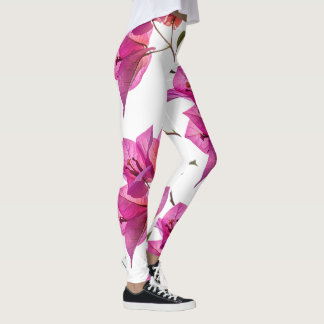 Leggings Hermosa Kagoj Phool Flor de Papel Botánica Flora