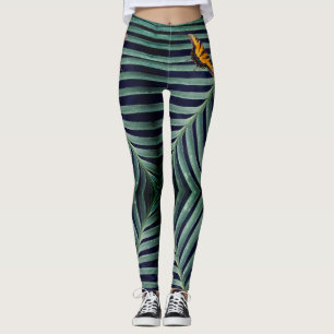 Leggings Hermosa Mariposa En Una Hoja