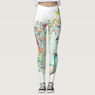 Leggings hermosas aves