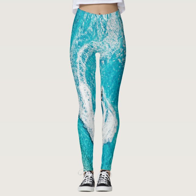 Leggings Hermosas criaturas oceánicas (Anverso)