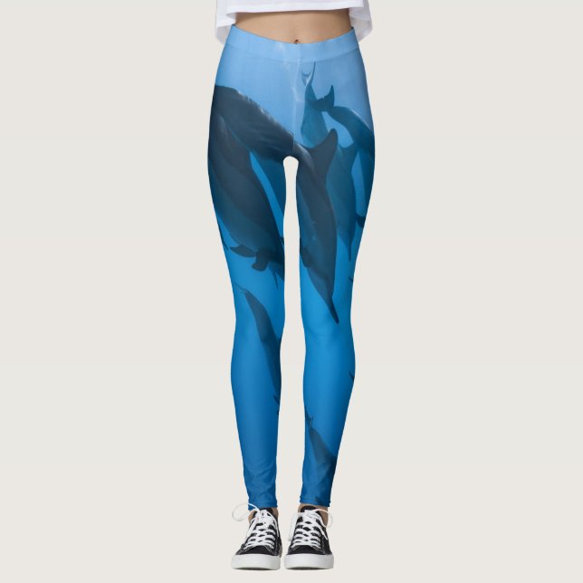 Leggings Hermosas criaturas oceánicas (Anverso)