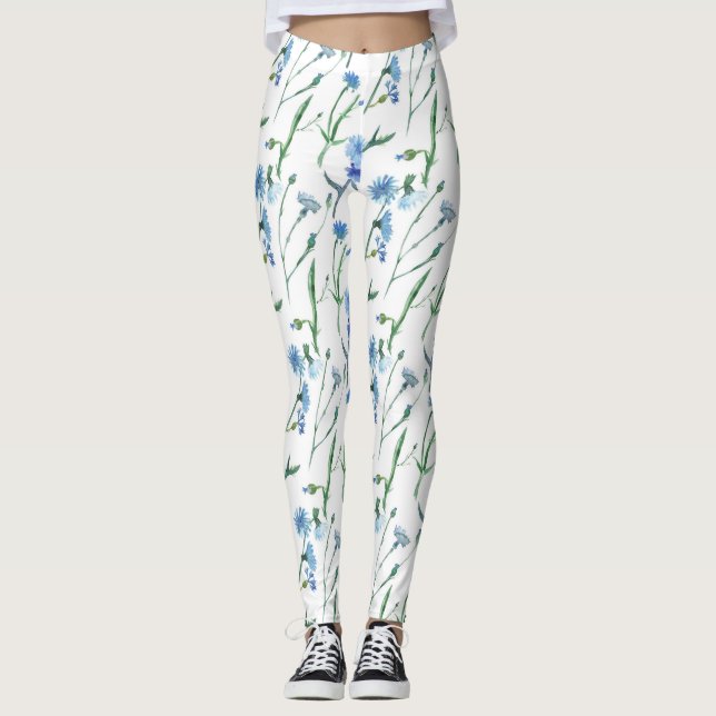 Leggings Hermosas flores acuáticas (Anverso)