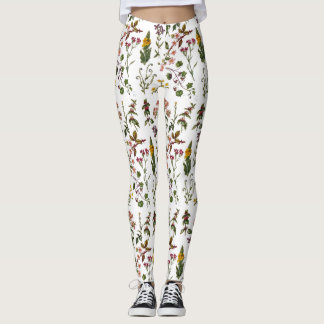 Leggings Hermosas leggantas botánicas floridas