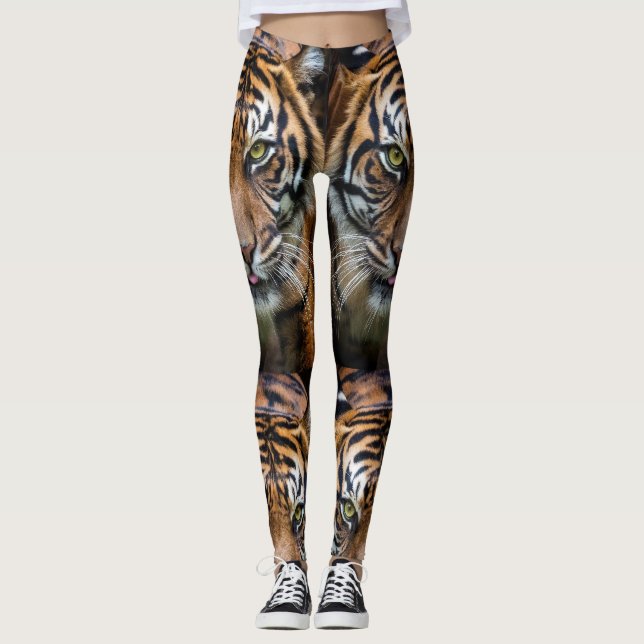 Leggings Hermosas leggantas de tigre (Anverso)