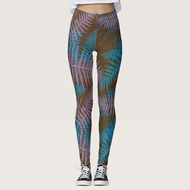 Leggings Hermosas leggantas moradas y azules (Anverso)
