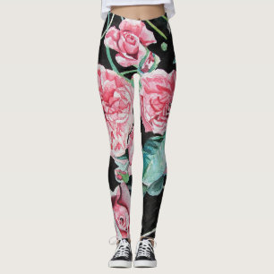 Leggings Hermosas leggantas rosas antiguas