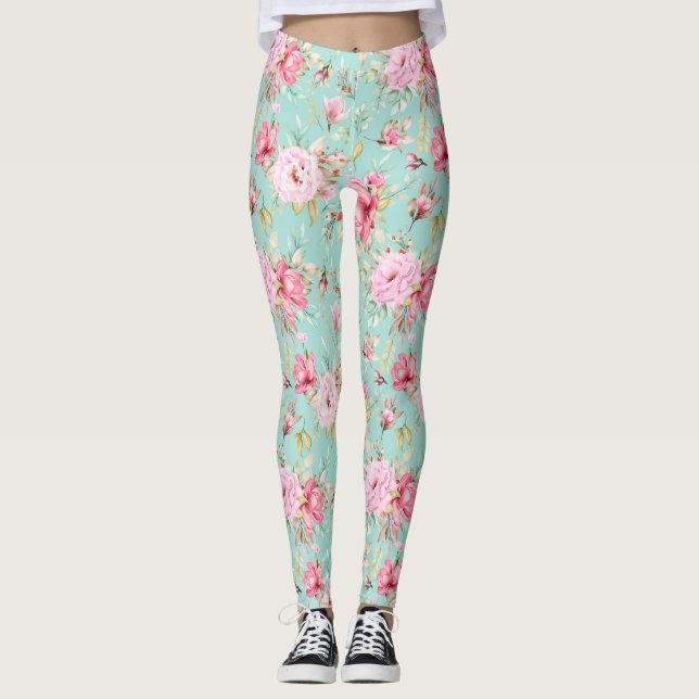 Leggings Hermosas Leggencias Florales (Anverso)
