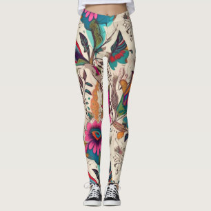 Leggings Hermosas legiones de arte abstracto tradicionales