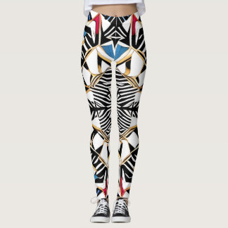 Leggings Hermosas legiones de arte abstracto tradicionales