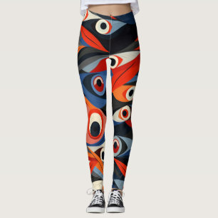 Leggings Hermosas legiones de arte abstracto tradicionales