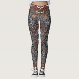 Leggings Hermosas legiones de arte abstracto tradicionales