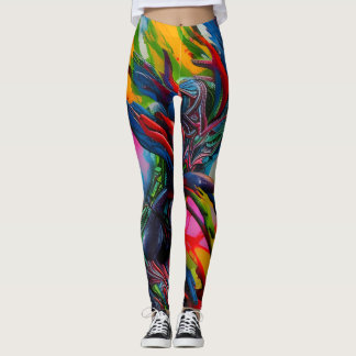 Leggings Hermosas legiones de arte abstracto tradicionales