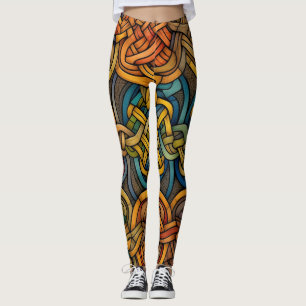 Leggings Hermosas legiones de arte abstracto tradicionales