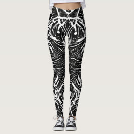 Leggings Hermosas legiones de arte abstracto tradicionales