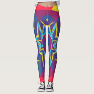 Leggings Hermosas legiones de arte abstracto tradicionales