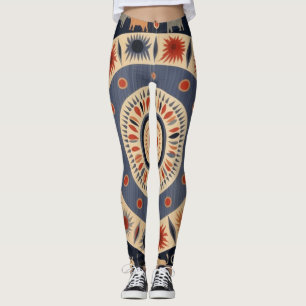Leggings Hermosas legiones de arte abstracto tradicionales