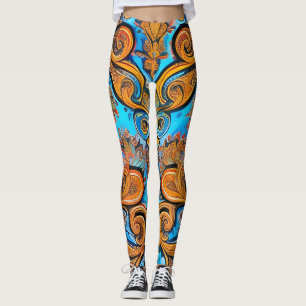 Leggings Hermosas legiones de arte abstracto tradicionales