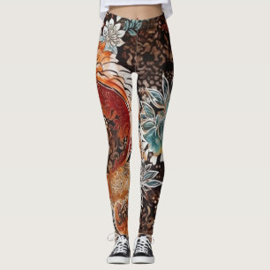 Leggings Hermosas legiones de arte abstracto tradicionales