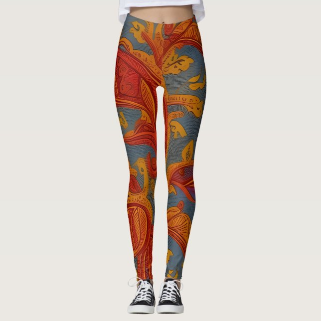 Leggings Hermosas leyendas abstractas tradicionales (Anverso)