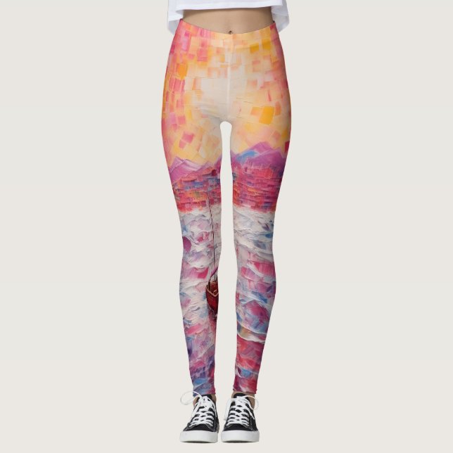 Leggings Hermosas leyendas abstractas tradicionales (Anverso)