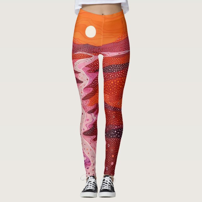 Leggings Hermosas leyendas abstractas tradicionales (Anverso)