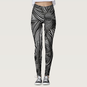 Leggings Hermosas leyendas de arte abstractas