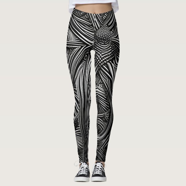 Leggings Hermosas leyendas de arte abstractas (Anverso)