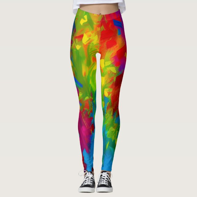 Leggings Hermosas leyendas de arte abstractas (Anverso)