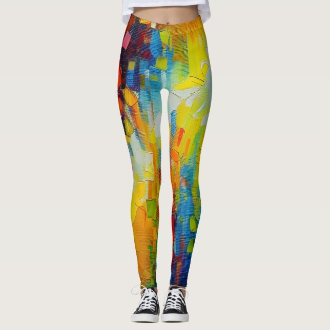 Leggings Hermosas leyendas de arte abstractas (Anverso)