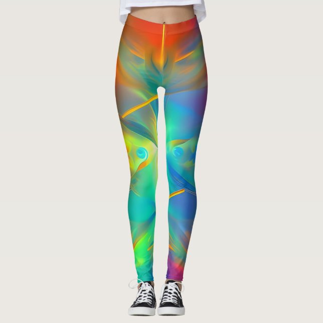 Leggings Hermosas leyendas de arte abstractas (Anverso)