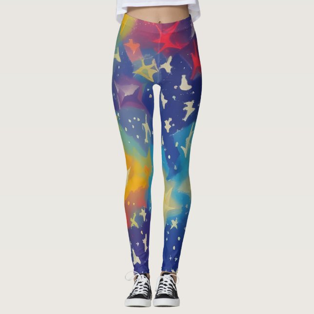 Leggings Hermosas leyendas de arte abstractas (Anverso)
