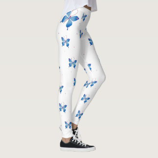 Leggings Hermosas mariposas azules infinitas: símbolo de LO
