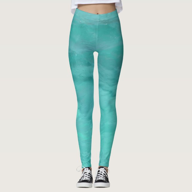 Leggings Hermosas ondas de mar (Anverso)