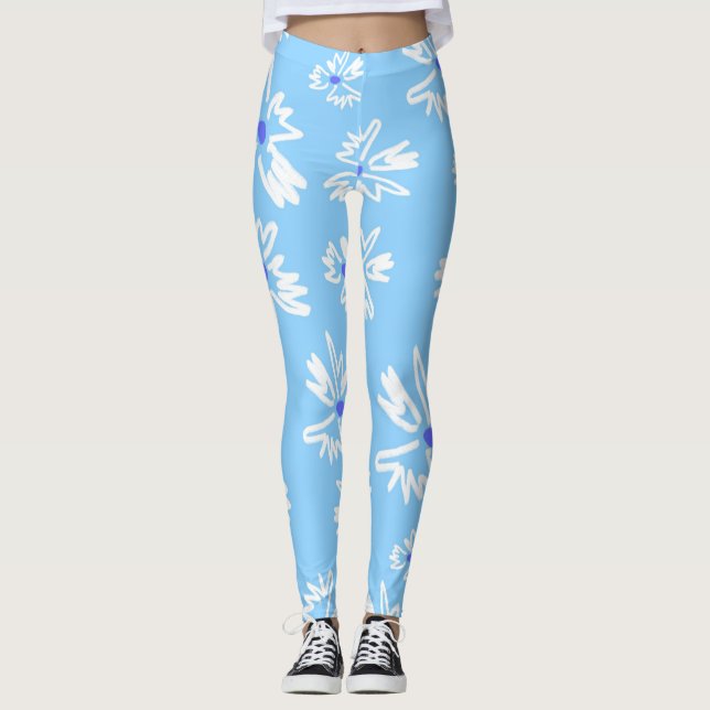 Leggings Hermosas Piernas con Patrona Floral (Anverso)