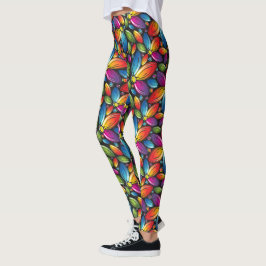 Leggings Hermosas y audaces piernas pop de Zazzle
