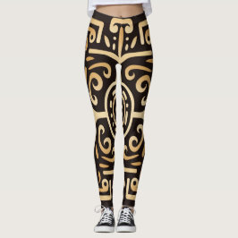 Leggings Hermoso arte abstracto tradicional