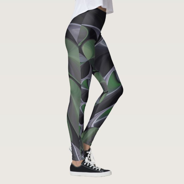 Leggings Hermoso Ash Green Aurora Kaleidoscope (Derecha)