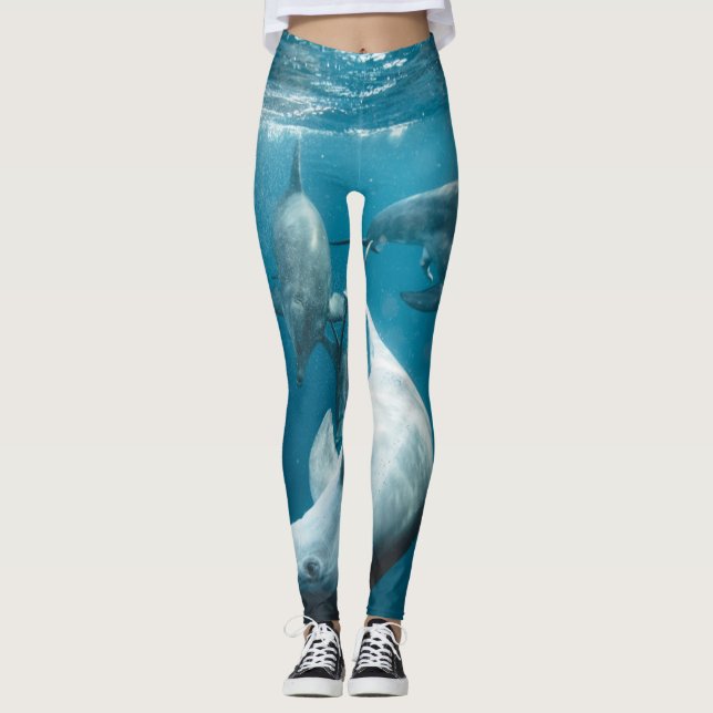 Leggings Hermoso delfín lindo (Anverso)