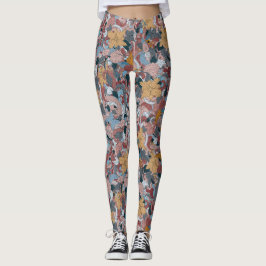 Leggings Hermoso diseño floral oriental