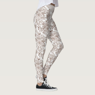 Leggings Hermoso Floral Vintage Mousse de Mocha