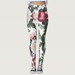 Leggings Hermoso ilustracion rosa romántico a la moda