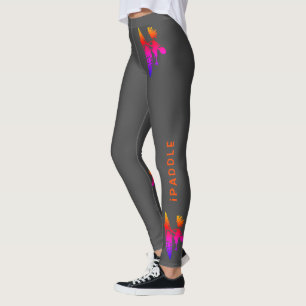 Leggings Hermoso Kayaker con colores rosados oscuros naranj