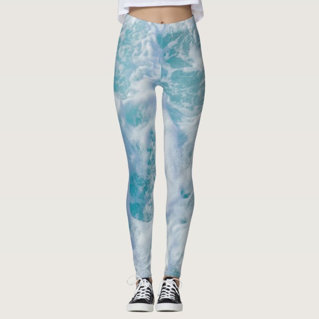 Leggings hermoso mar・foam (Anverso)