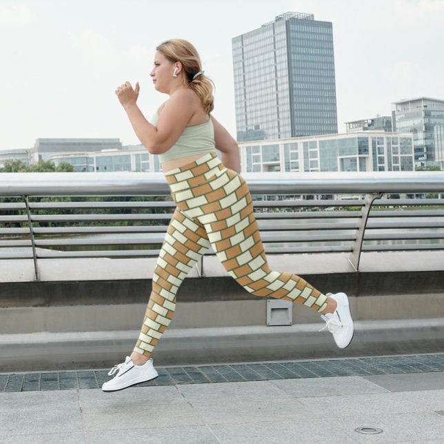 Leggings Hermoso patrón de ladrillo yoga entrenamiento de p (Subido por el creador)