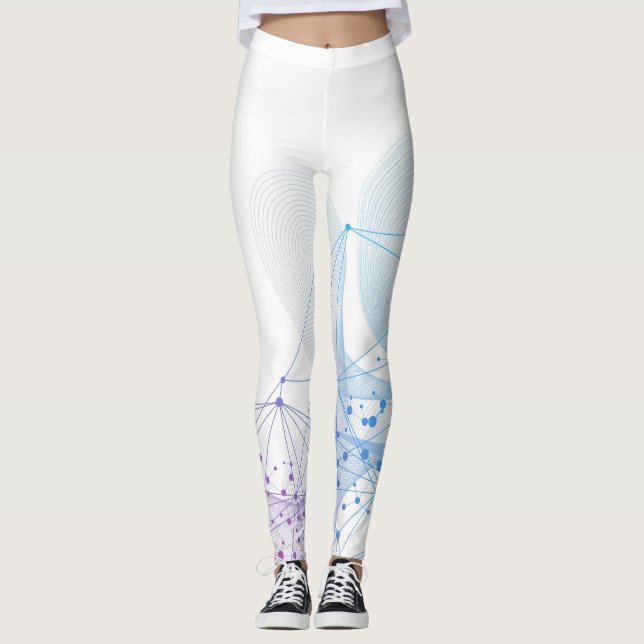 Leggings Hermoso Resumen Arte Geométrico Estiloso (Anverso)